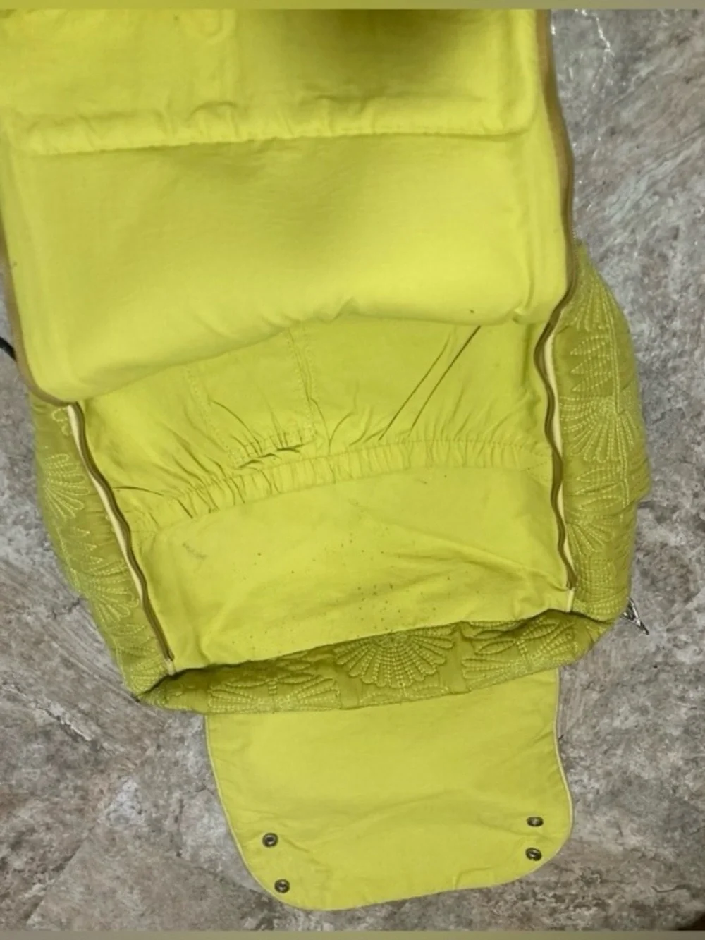Petunia Pickle Bottom Chartreuse Quilted Diaper Backpack